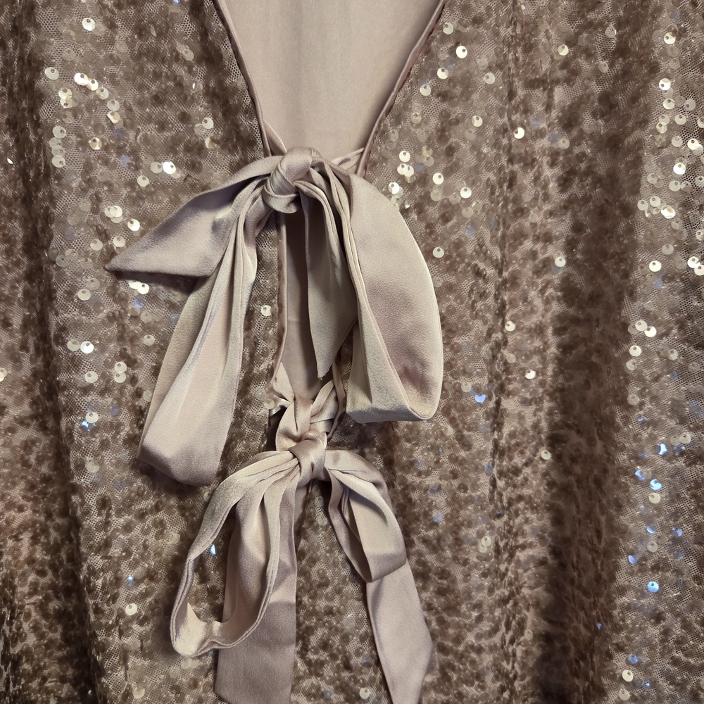 Sequin Tie-Front Top - Picture 3 of 3